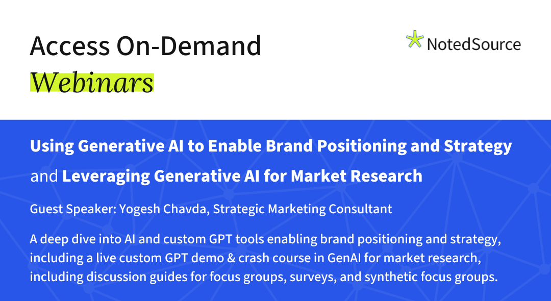 AI for Brand Strategy & AI for Market Research