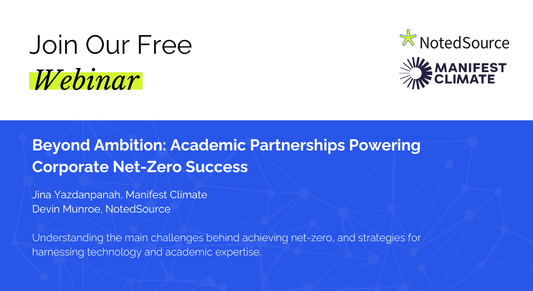 Beyond Ambition: Academic Partnerships Driving Corporate Net-Zero Success